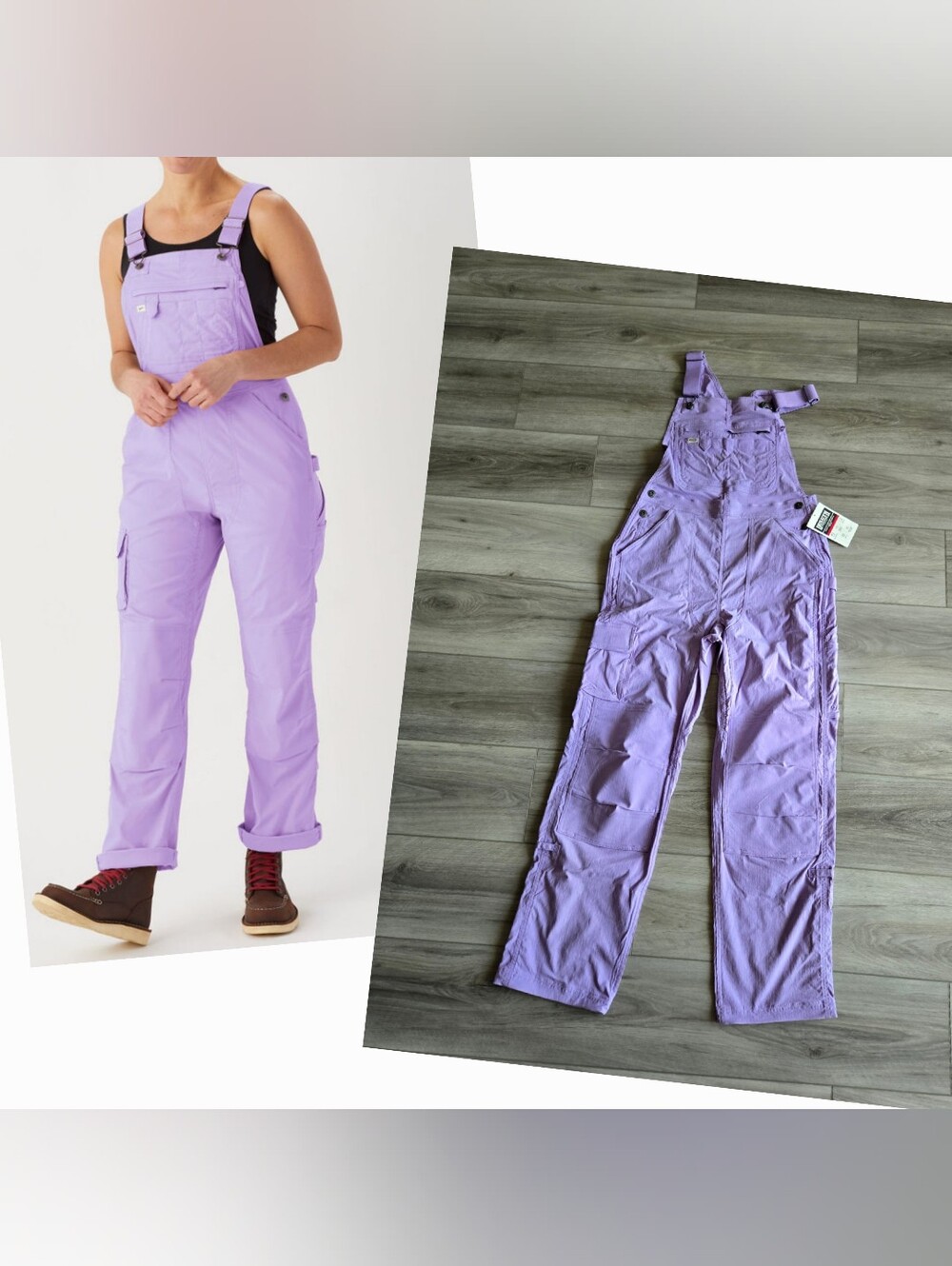 Duluth Trading Co | Lilac GARDEN HEIRLOOM OVERALLS, Sz XS X 31 - Picture 1 of 6